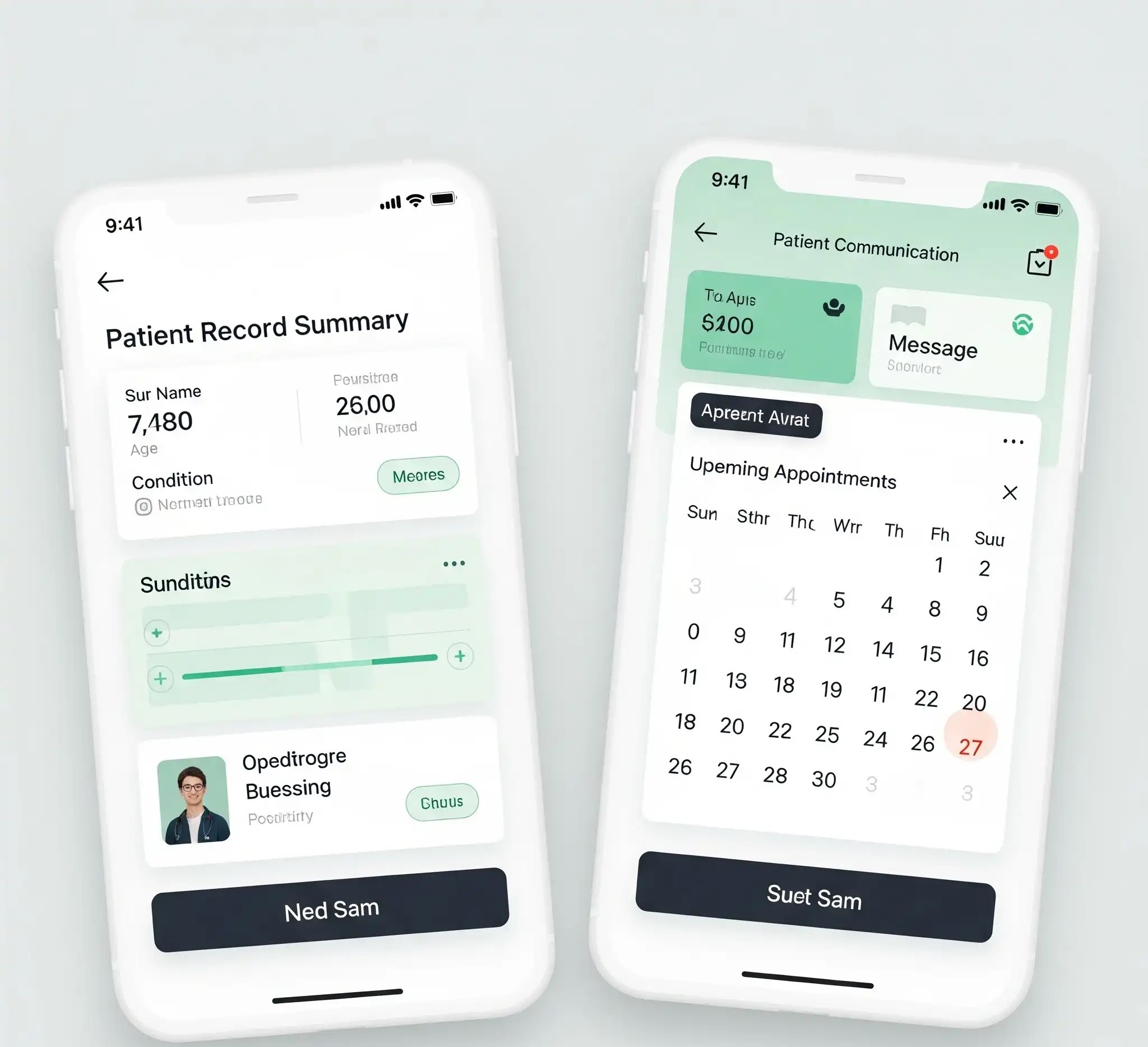 mobile app of hospital information system